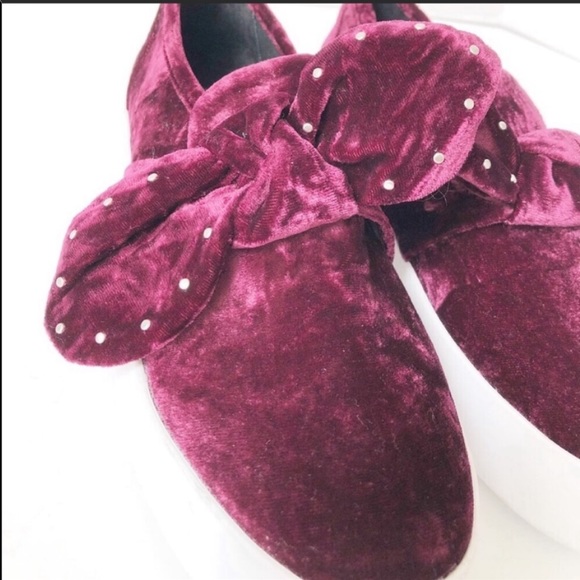 Rebecca Minkoff Stacey Velvet Slip Ons Sneakers - Picture 3 of 7
